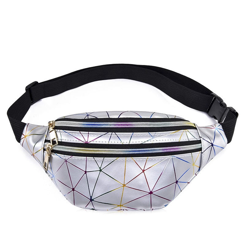 White designer cheap fanny pack