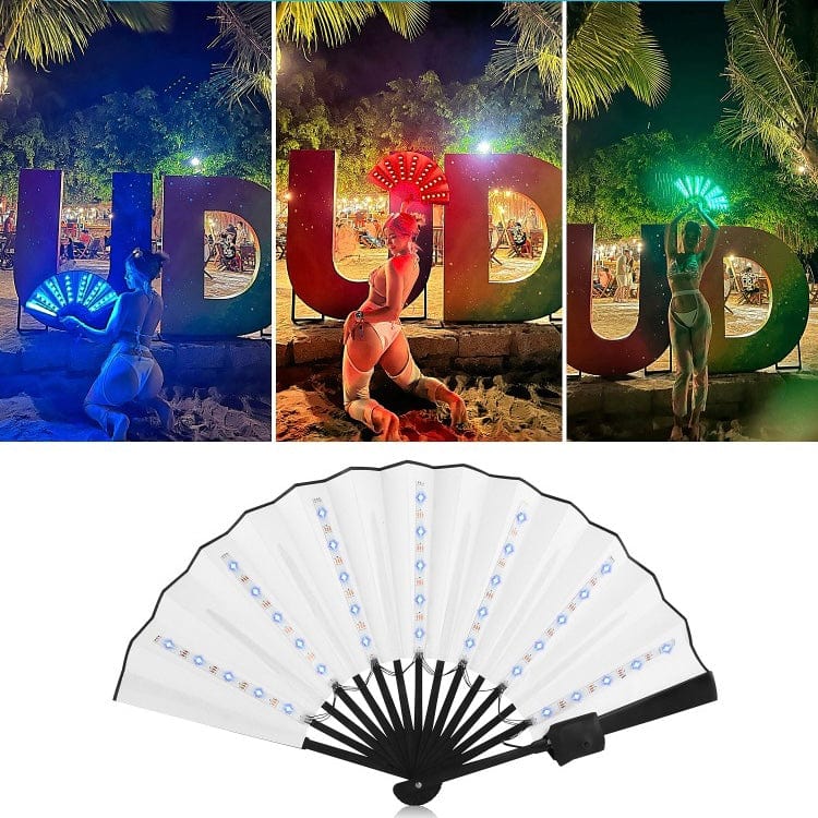 Rave-Essentials Co. Colorful Remote Controlled Remote Color Changing Luminus™ LED Rave Fan