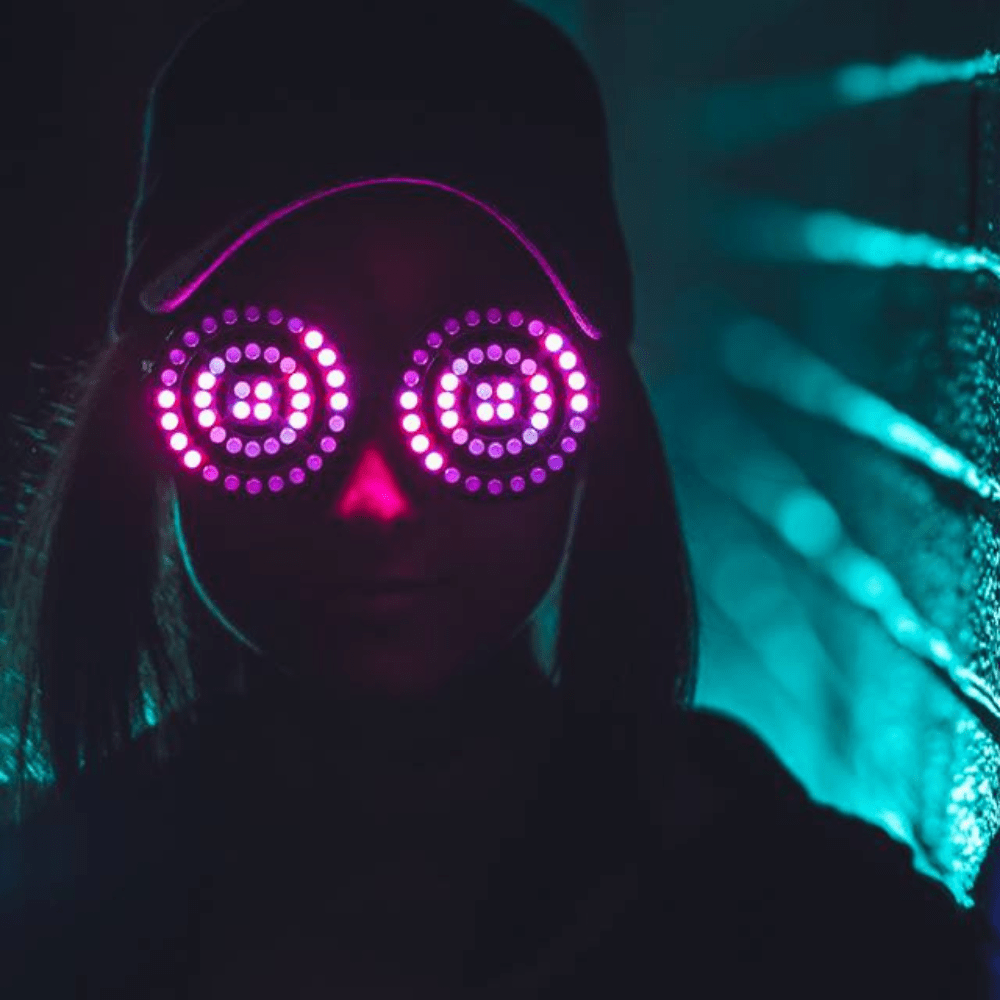 Rave-Essentials Co. Charging Rezzified™ LED Spiral Glasses Replica