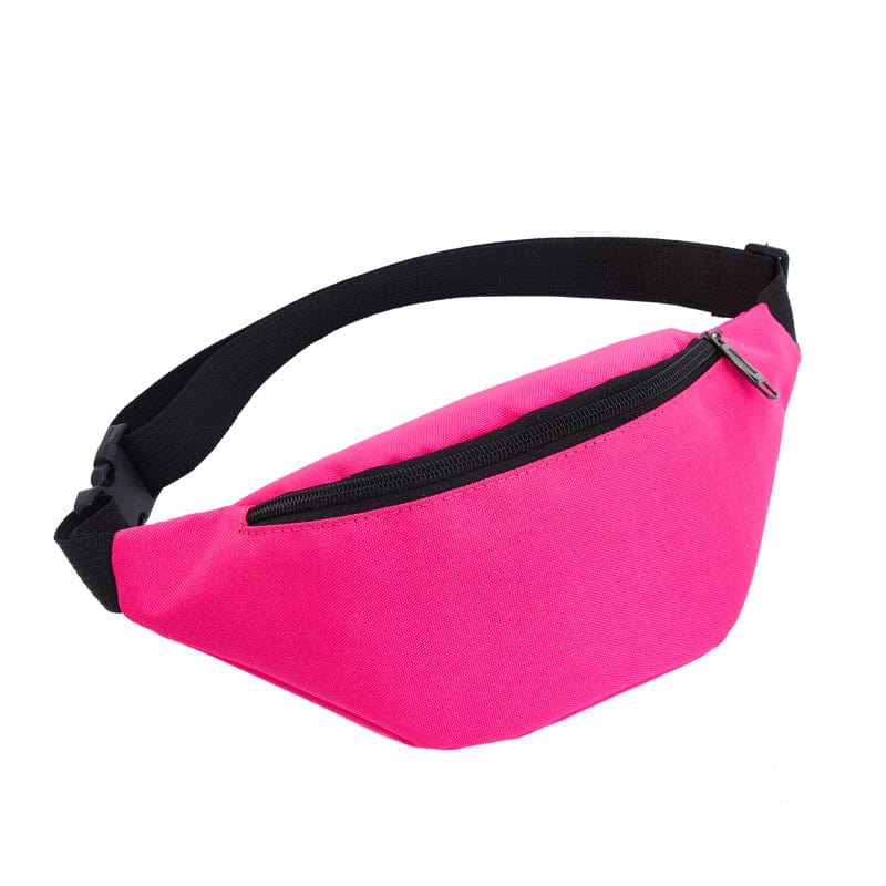 Rave-Essentials Co. Rose Red / 10 Inches Single Pocket Fanny Pack