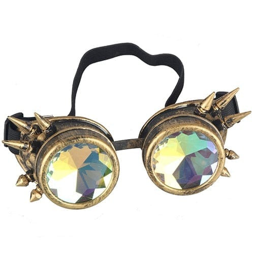 Rave-Essentials Co. Yellow Spiked SteamPunk™ Rave Goggles