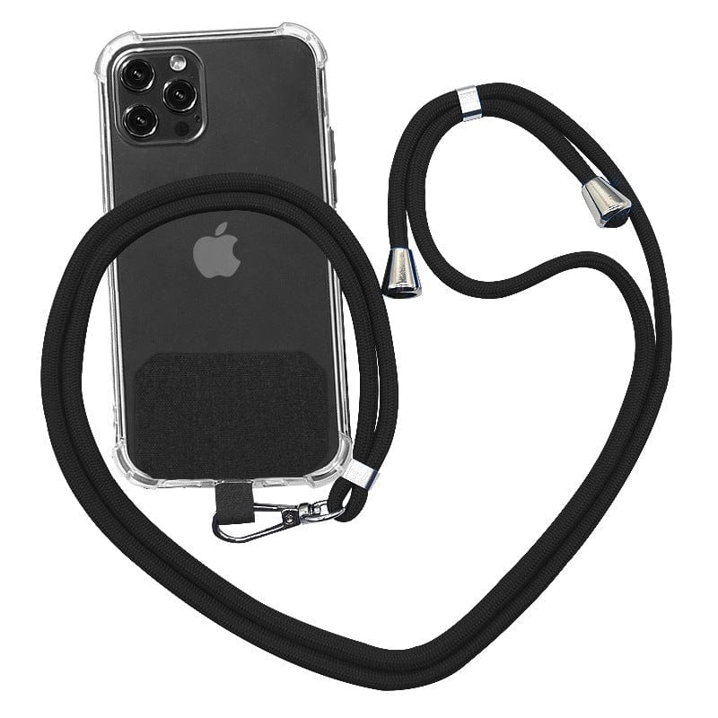 Rave-Essentials Co. Black TUFF® Rope Phone Lanyard