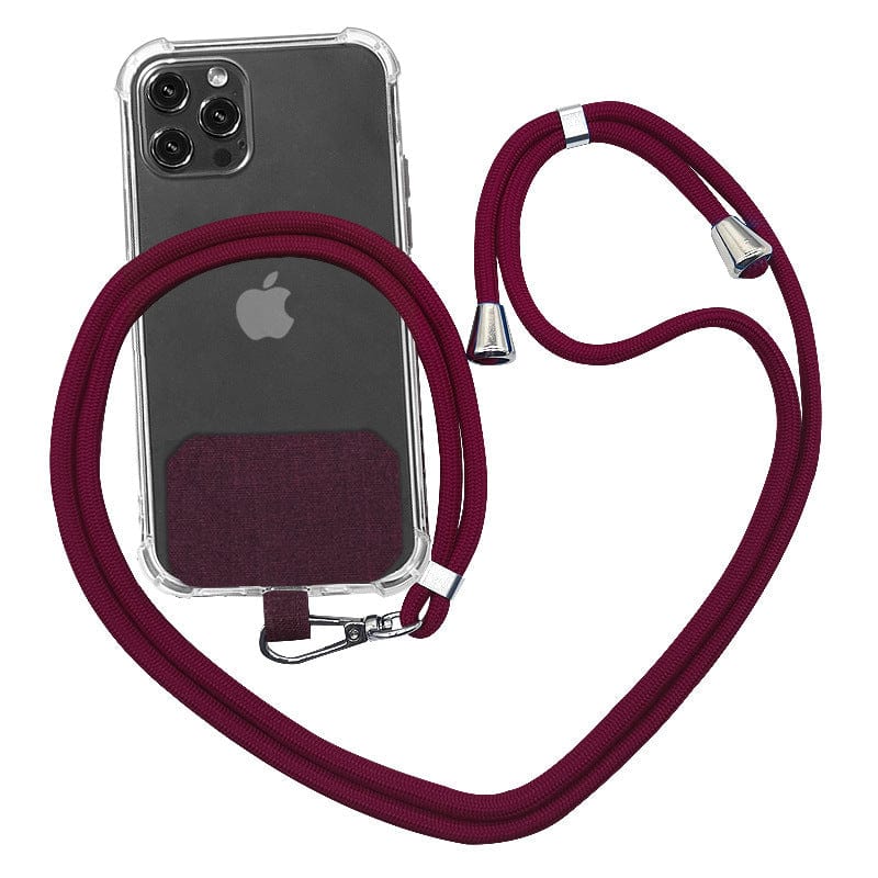 Rave-Essentials Co. Wine Red TUFF® Rope Phone Lanyard